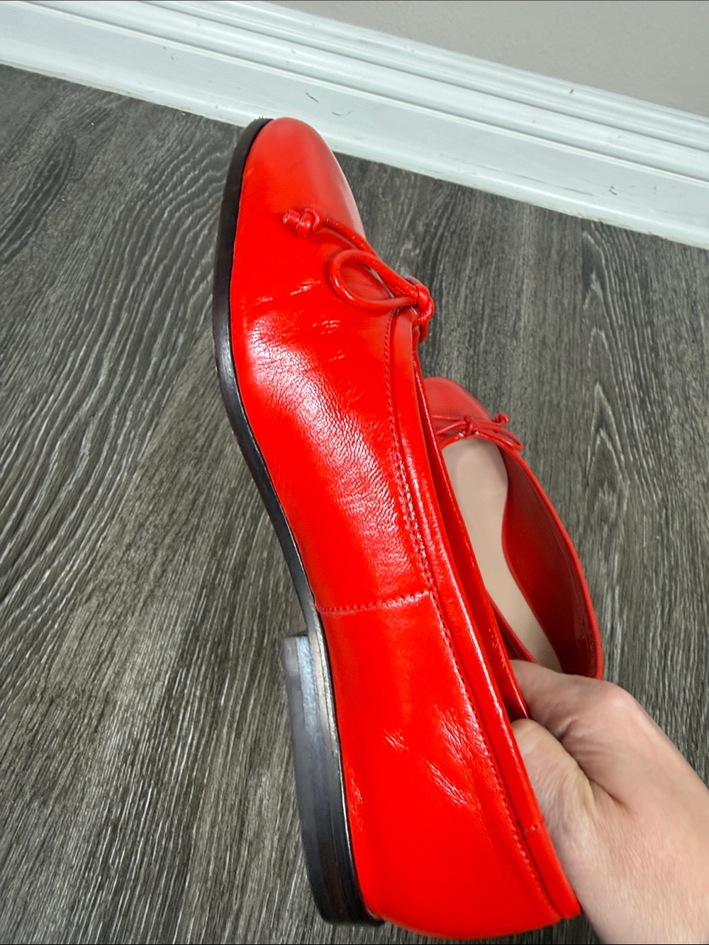 LOEFFLER RANDALL Noelle Red Ballet Flat - Picture 9 of 14